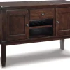Mor Furniture Sideboards, Buffets & Hutches|Haddigan Server In Dark Brown