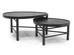 Mor Furniture Coffee Tables|Hadleigh Nesting Coffee Tables In Coffee Bean, Set Of 2
