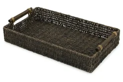 Mor Furniture Trays & Boxes|Halima Tray In Chocolate, Set Of 2