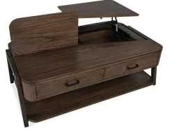 Mor Furniture Coffee Tables|Hallie Lift Top Coffee Table In Milk Chocolate/Dark Chocolate