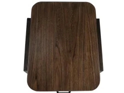 Mor Furniture Sofa & End Tables|Hallie Rectangle End Table In Milk Chocolate/Dark Chocolate
