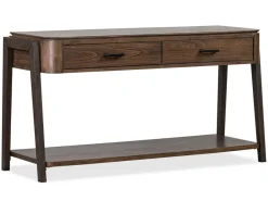 Mor Furniture Sofa & End Tables|Hallie Sofa Table In Milk Chocolate/Dark Chocolate