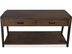 Mor Furniture Sofa & End Tables|Hallie Sofa Table In Milk Chocolate/Dark Chocolate