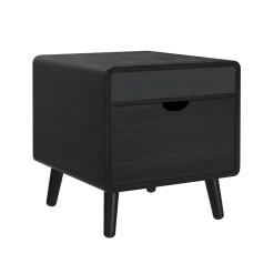 Mor Furniture Sofa & End Tables|Halo Round End Table In Black