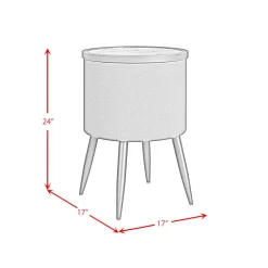 Mor Furniture Sofa & End Tables|Halo Round End Table In Black