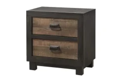 Mor Furniture Bedroom Sets|Harlington Panel Bed, Dresser, Mirror & Nightstand In Walnut, Full