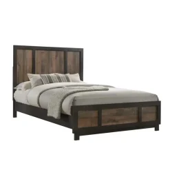 Mor Furniture Bedroom Sets|Harlington Panel Bed, Dresser, Mirror & Nightstand In Walnut, Full