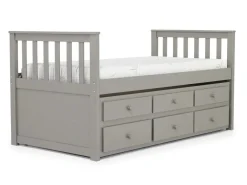 Mor Furniture Kids Beds & Bunk Beds|Harlow Captain Bed W/ Storage Trundle In Espresso
