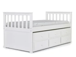 Mor Furniture Kids Beds & Bunk Beds|Harlow Captain Bed W/ Storage Trundle In Espresso