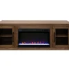 Mor Furniture Fireplace Tv Stands|Fireplaces|Haven Fireplace Console In Brown, 81 Inch
