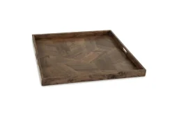 Mor Furniture Trays & Boxes|Heddford Tray In Honey Brown Finish