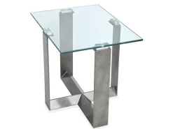 Mor Furniture Sofa & End Tables|Holden End Table In Aged Pewter