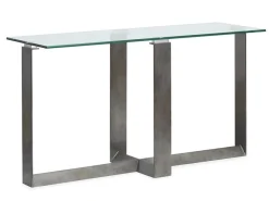 Mor Furniture Sofa & End Tables|Holden Rectangle Sofa Table Top In Aged Pewter