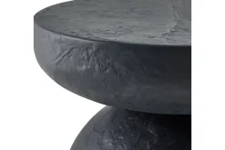 Mor Furniture Outdoor Accent Tables|Hurlee Outdoor Round Accent Table In Gray