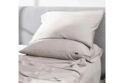 Mor Furniture Duvets & Coverlets|Sheets & Pillowcases|Iced Bamboo Cooling Sheets & Pillowcase Set In Charcoal, Twin