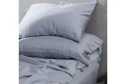 Mor Furniture Duvets & Coverlets|Sheets & Pillowcases|Iced Bamboo Cooling Sheets & Pillowcase Set In Charcoal, Twin