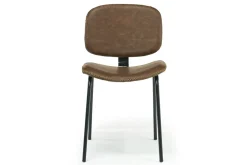 Mor Furniture Dining Chairs|James Side Chair In Mocha Leather
