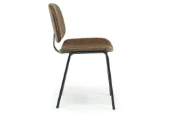 Mor Furniture Dining Chairs|James Side Chair In Mocha Leather