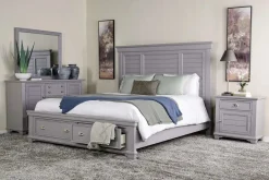 Mor Furniture Bedroom Sets|Jamestown Storage Bed, Dresser, Mirror & Nightstand In , Queen White