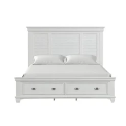 Mor Furniture Storage Beds|Beds|Jamestown Storage Bed In , Queen White