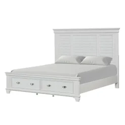Mor Furniture Storage Beds|Beds|Jamestown Storage Bed In , Queen White