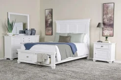 Mor Furniture Storage Beds|Beds|Jamestown Storage Bed In , Queen White