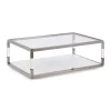 Mor Furniture Coffee Tables|Jasper Coffee Table In Glass/Stainless Steel
