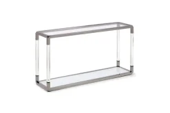 Mor Furniture Tv Stands|Jasper Console Table In Glass/Stainless Steel