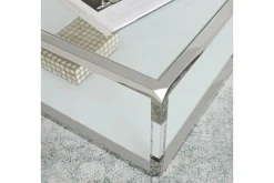 Mor Furniture Sofa & End Tables|Jasper End Table In Glass/Stainless Steel