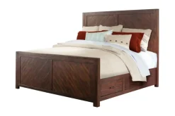 Mor Furniture Storage Beds|Beds|Jax Storage Bed In Cherry, Queen