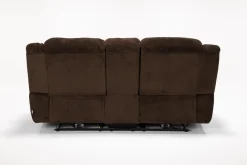 Mor Furniture Loveseats|Jayne Power Console Loveseat In Brown