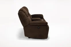 Mor Furniture Loveseats|Jayne Power Console Loveseat In Brown