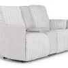 Mor Furniture Reclining Sofas|Loveseats|Jessica Reclining Console Loveseat In Presley Fog/Charlotte Mist