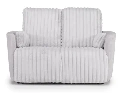 Mor Furniture Reclining Loveseats|Reclining Sofas|Jessica Reclining Loveseat In Presley Fog/Charlotte Mist