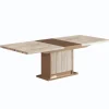 Mor Furniture Dining Tables|Jo 83" Dining Table In Gold/Travertino Eco Stone