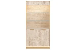 Mor Furniture Curio Cabinets|Jo Curio Cabinet In Gold/Travertino Eco Stone