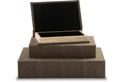 Mor Furniture Trays & Boxes|Jolina Box In Black, Set Of 3
