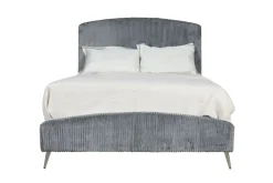 Mor Furniture Upholstered Beds|Beds|Kailani Upholstered Panel Bed In Black, Queen