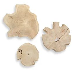Mor Furniture Wall Art & Accents|Kalani Wood Wall Art In Bleached Brown, Set Of 3