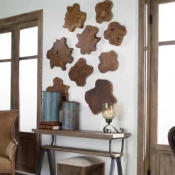 Mor Furniture Wall Art & Accents|Kalani Wood Wall Art In Bleached Brown, Set Of 3