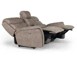 Mor Furniture Reclining Loveseats|Loveseats|Kamari 2 Power Console Loveseat In Gray