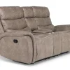 Mor Furniture Reclining Sofas|Loveseats|Kamari Reclining Console Loveseat In Gray