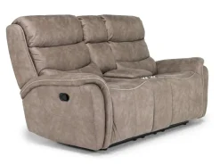 Mor Furniture Reclining Sofas|Kamari Reclining Sofa & Console Loveseat In Gray