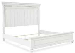 Mor Furniture Beds|Kanwyn Panel Bed In White Wash, Queen