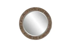 Mor Furniture Accent Mirrors|Katet Distressed Accent Mirror In Brown