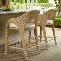 Mor Furniture Counter Height Stools|Barstools|Kavali Outdoor Counter Height Stool In Honey