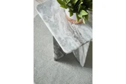 Mor Furniture Accent Tables|Keithwell Round Accent Table In Gray & White