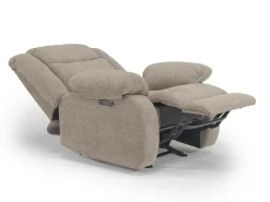 Mor Furniture Recliners|Kelsey Power Gliding Recliner In Light Brown