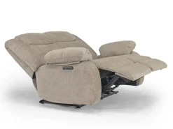 Mor Furniture Reclining Loveseats|Loveseats|Kelsey Power Loveseat In Light Brown