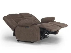 Mor Furniture Living Room Sets|Kelsey Power Sofa & Loveseat In Light Brown